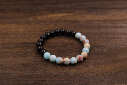 Ebony & Shoushan Stone Fengshui Bracelet