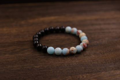Ebony & Shoushan Stone Fengshui Bracelet