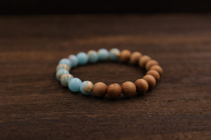Thujua & Shoushan Stone Bracelet Meditation Beads-
