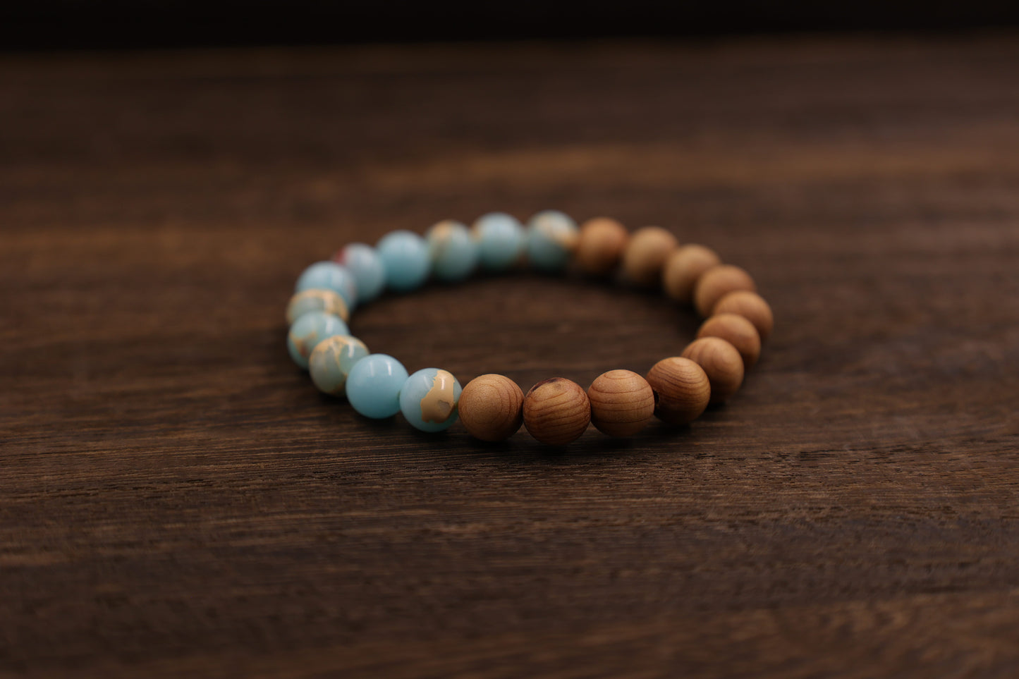 Thujua & Shoushan Stone Bracelet Meditation Beads-