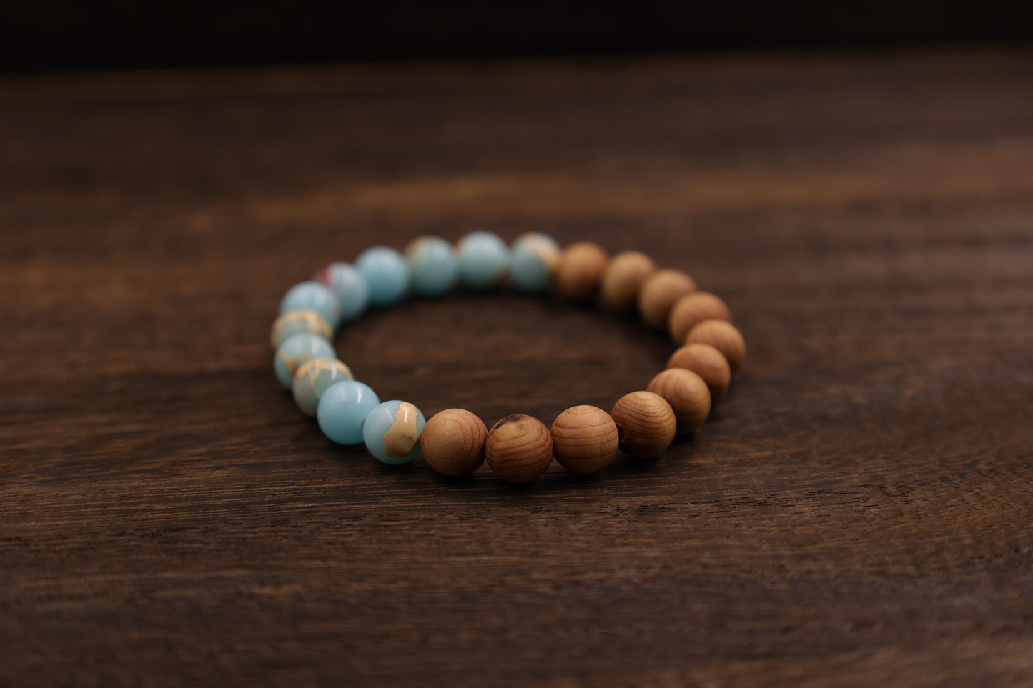 Thujua & Shoushan Stone Bracelet Meditation Beads-