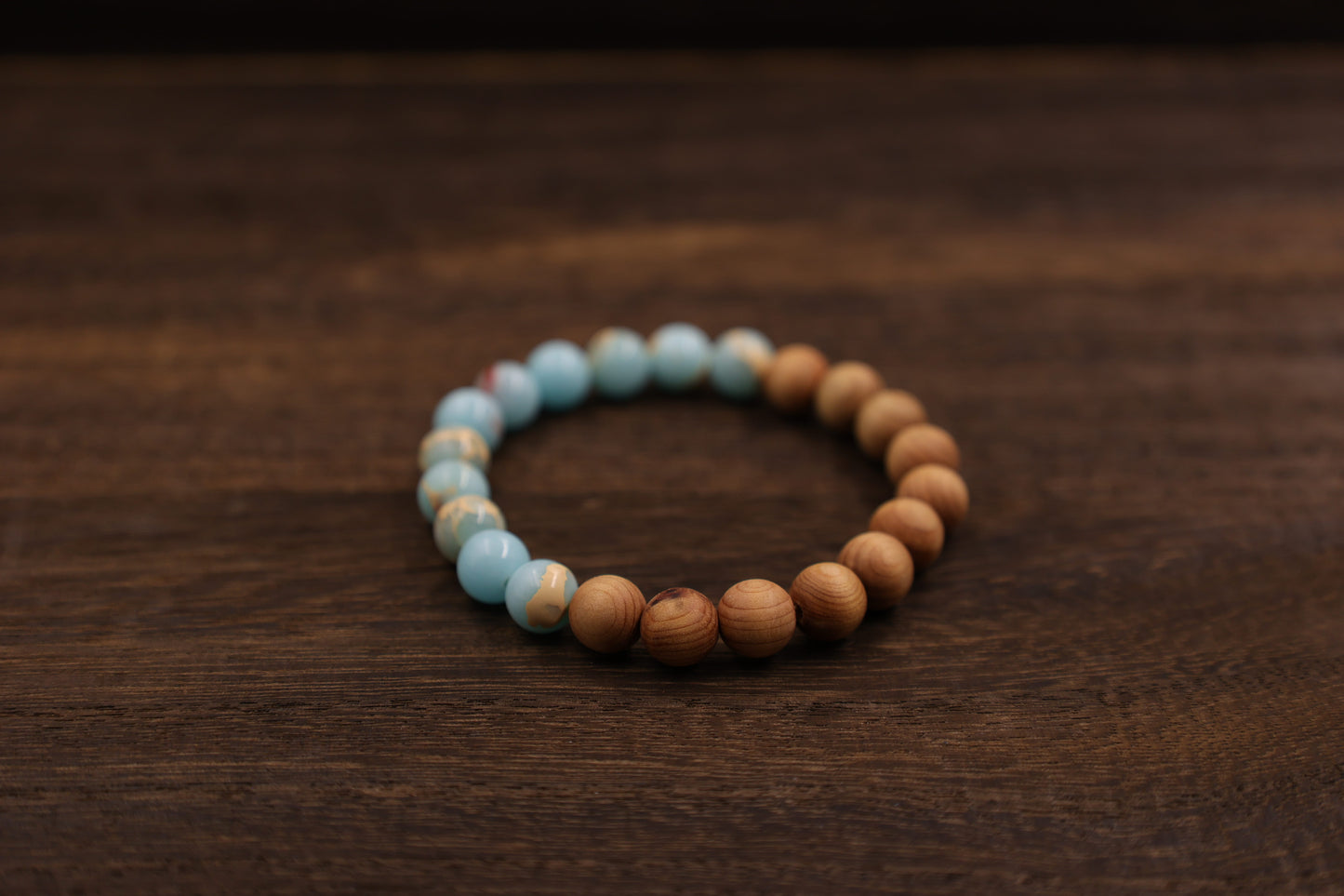 Thujua & Shoushan Stone Bracelet Meditation Beads-