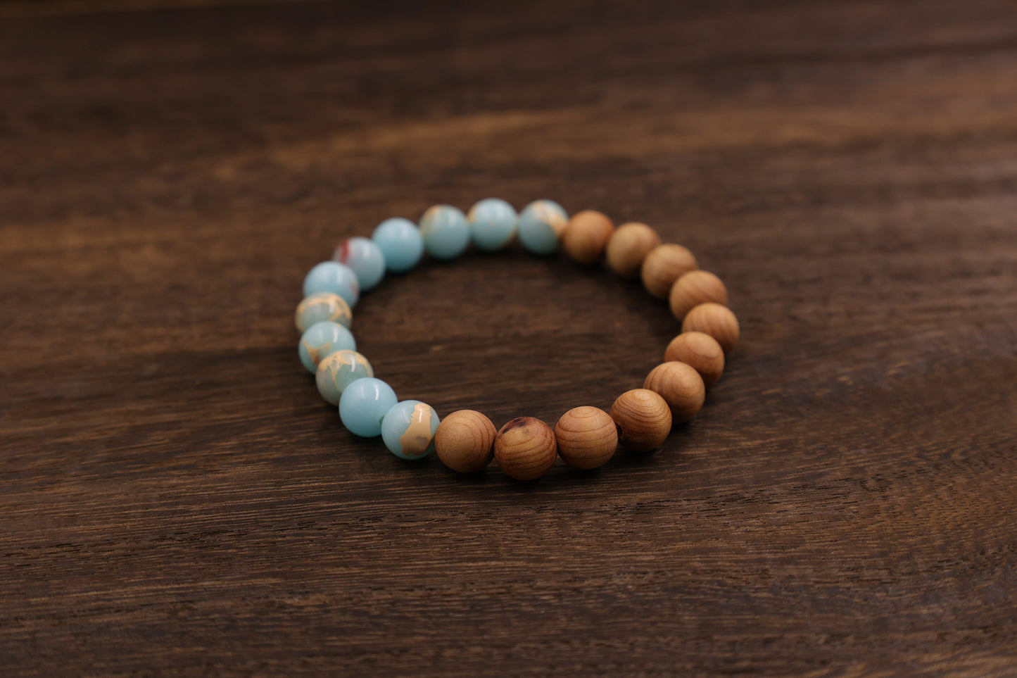 Thujua & Shoushan Stone Bracelet Meditation Beads-