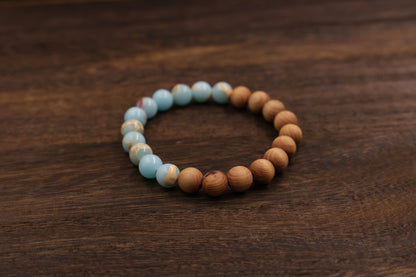 Thujua & Shoushan Stone Bracelet Meditation Beads-