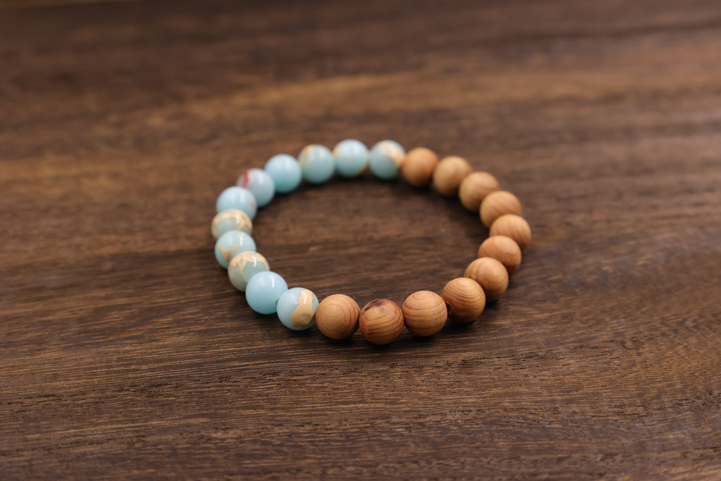 Thujua & Shoushan Stone Bracelet Meditation Beads-