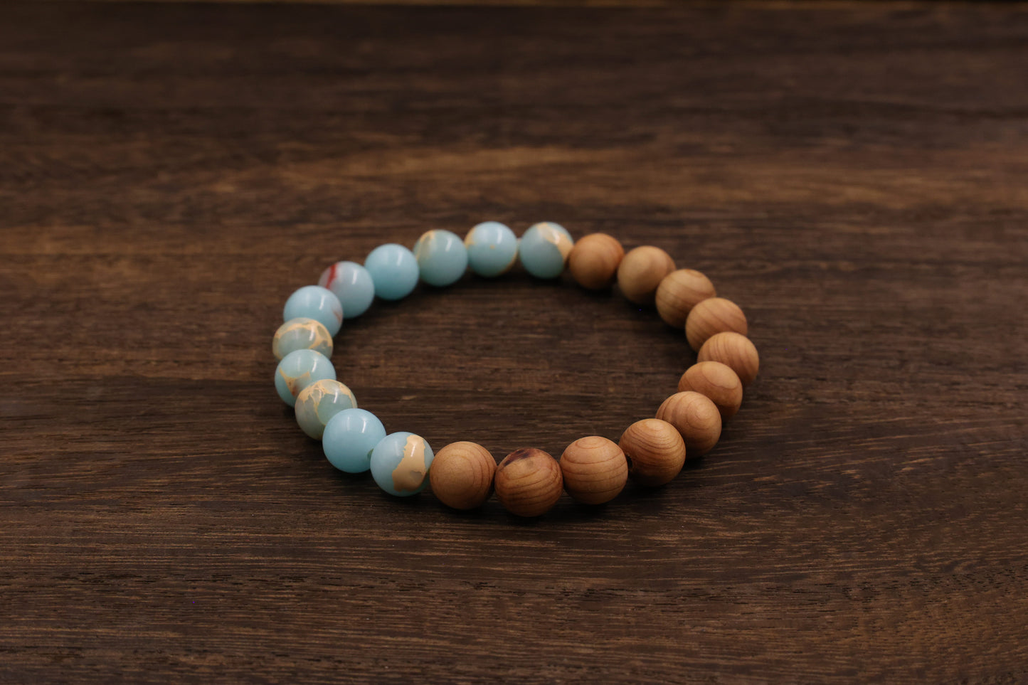 Thujua & Shoushan Stone Bracelet Meditation Beads-