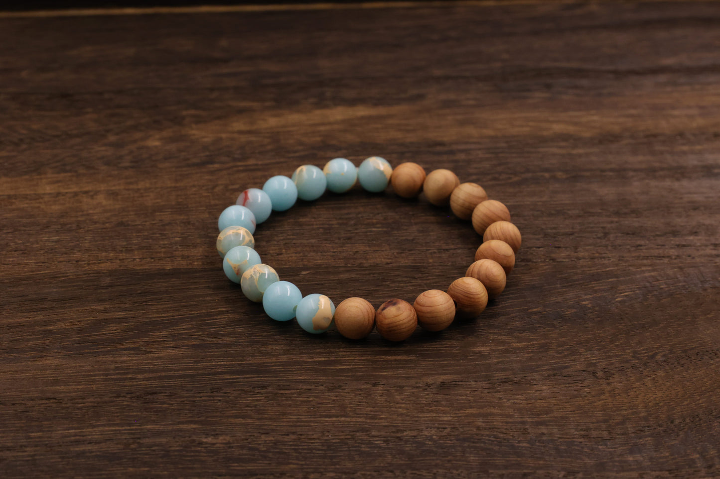 Thujua & Shoushan Stone Bracelet Meditation Beads-